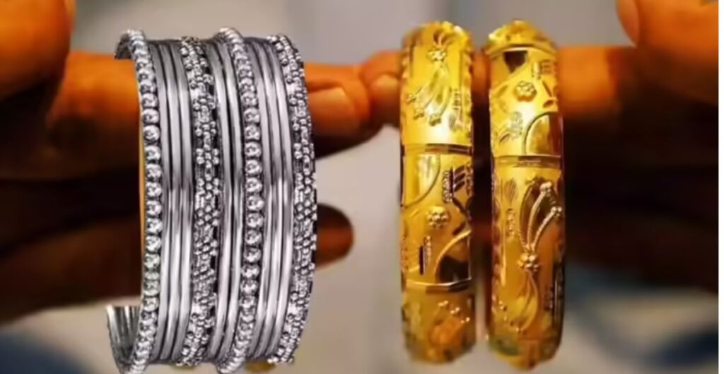 Gold Silver Price Falls: सोना-चांदी के दाम में फिर गिरावट! जानें आज कितना सस्ता हुआ 10 ग्राम गोल्ड और 1 किलो चांदी सोना