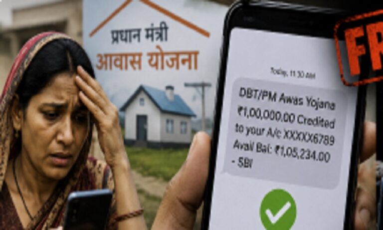 पीएम आवास हितग्राही के साथ अजीबोगरीब घटना , खाते में 1 लाख रुपए का मैसेज, बैलेंस चेक किया तो निकला जीरो